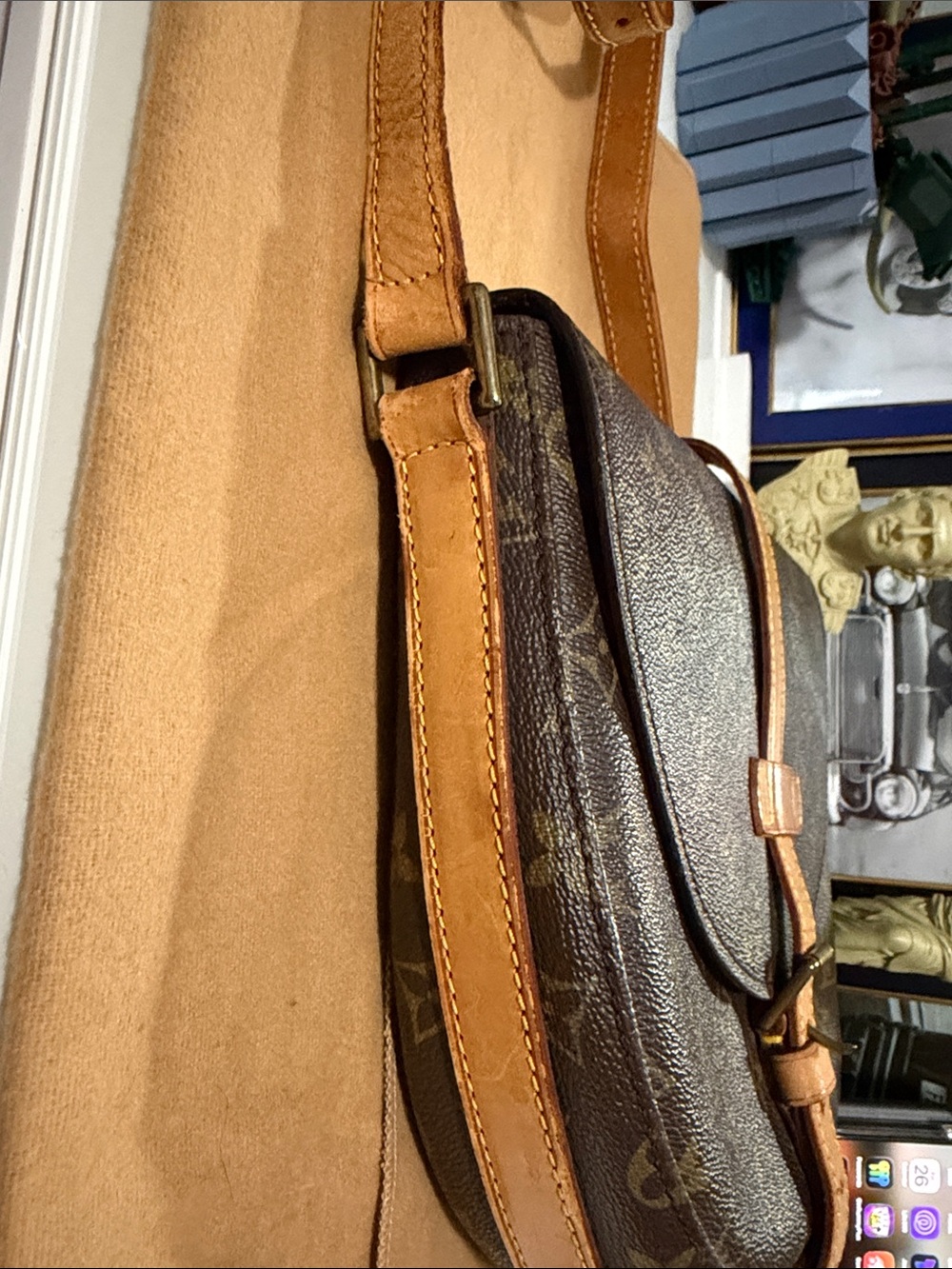Louis Vuitton Monogram Canvas Crossbody Bag in Brown - Picture 6 of 16